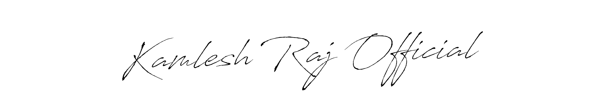 Make a beautiful signature design for name Kamlesh Raj Official. Use this online signature maker to create a handwritten signature for free. Kamlesh Raj Official signature style 6 images and pictures png