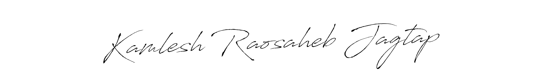 Create a beautiful signature design for name Kamlesh Raosaheb Jagtap. With this signature (Antro_Vectra) fonts, you can make a handwritten signature for free. Kamlesh Raosaheb Jagtap signature style 6 images and pictures png