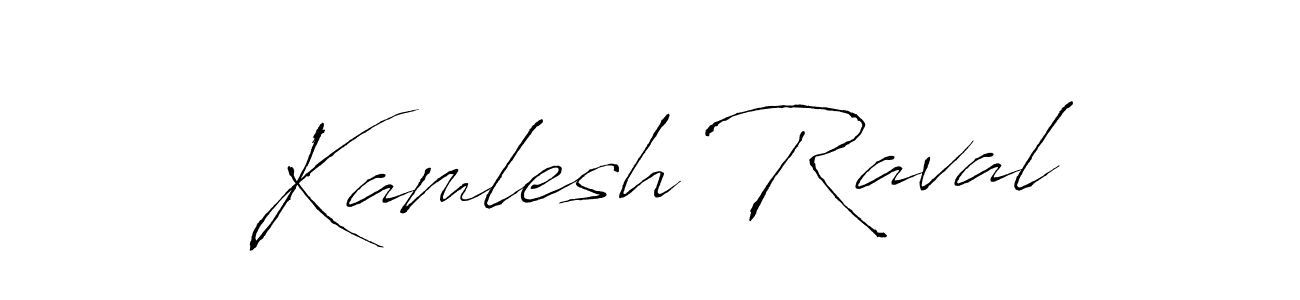 Create a beautiful signature design for name Kamlesh Raval. With this signature (Antro_Vectra) fonts, you can make a handwritten signature for free. Kamlesh Raval signature style 6 images and pictures png