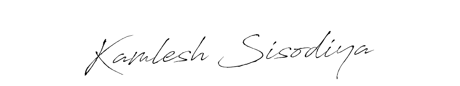 Antro_Vectra is a professional signature style that is perfect for those who want to add a touch of class to their signature. It is also a great choice for those who want to make their signature more unique. Get Kamlesh Sisodiya name to fancy signature for free. Kamlesh Sisodiya signature style 6 images and pictures png