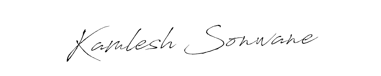 Make a beautiful signature design for name Kamlesh Sonwane. With this signature (Antro_Vectra) style, you can create a handwritten signature for free. Kamlesh Sonwane signature style 6 images and pictures png