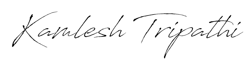 Get an exclusive digital autograph for Kamlesh Tripathi. The Antro_Vectra typeface captures the charm of real penmanship on paper. Kamlesh Tripathi signature style 6 images and pictures png