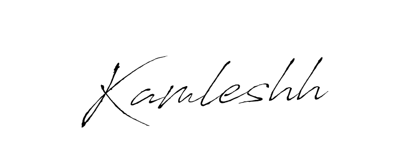 Make a beautiful signature design for name Kamleshh. With this signature (Antro_Vectra) style, you can create a handwritten signature for free. Kamleshh signature style 6 images and pictures png