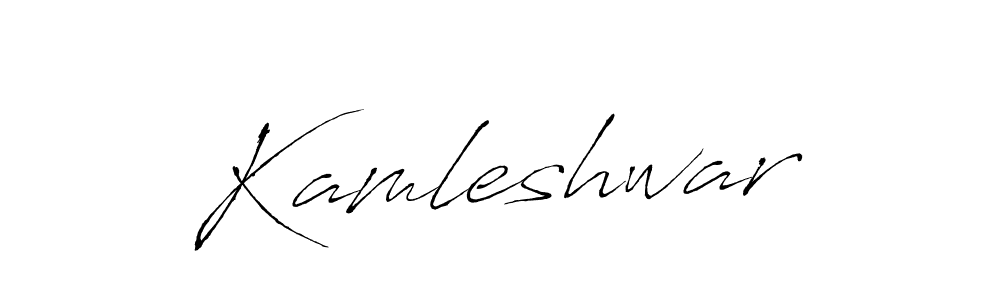 Create a beautiful signature design for name Kamleshwar. With this signature (Antro_Vectra) fonts, you can make a handwritten signature for free. Kamleshwar signature style 6 images and pictures png