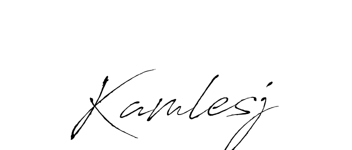 The best way (Antro_Vectra) to make a short signature is to pick only two or three words in your name. The name Kamlesj include a total of six letters. For converting this name. Kamlesj signature style 6 images and pictures png