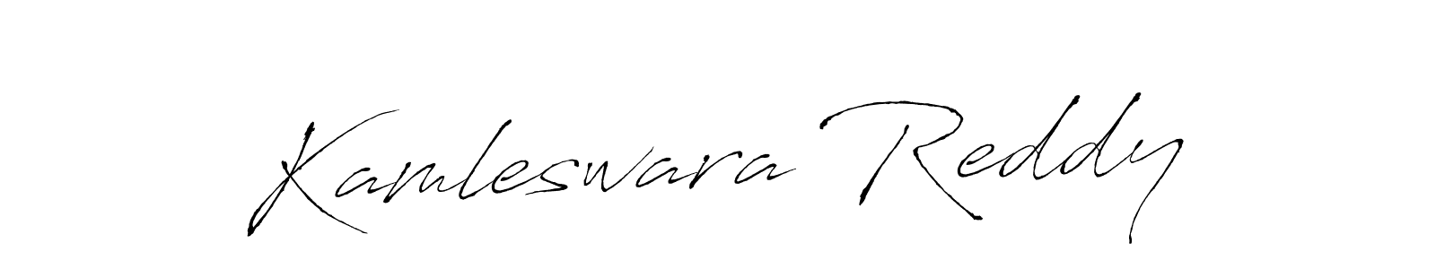 Create a beautiful signature design for name Kamleswara Reddy. With this signature (Antro_Vectra) fonts, you can make a handwritten signature for free. Kamleswara Reddy signature style 6 images and pictures png