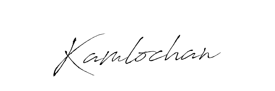 How to make Kamlochan name signature. Use Antro_Vectra style for creating short signs online. This is the latest handwritten sign. Kamlochan signature style 6 images and pictures png