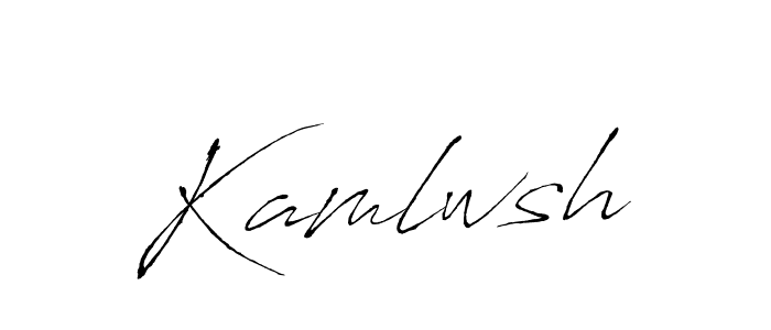 How to make Kamlwsh signature? Antro_Vectra is a professional autograph style. Create handwritten signature for Kamlwsh name. Kamlwsh signature style 6 images and pictures png