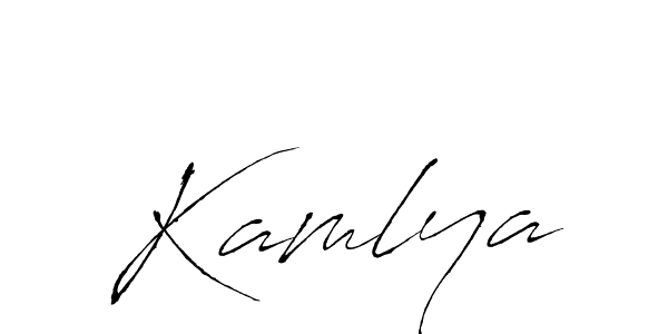 Kamlya stylish signature style. Best Handwritten Sign (Antro_Vectra) for my name. Handwritten Signature Collection Ideas for my name Kamlya. Kamlya signature style 6 images and pictures png