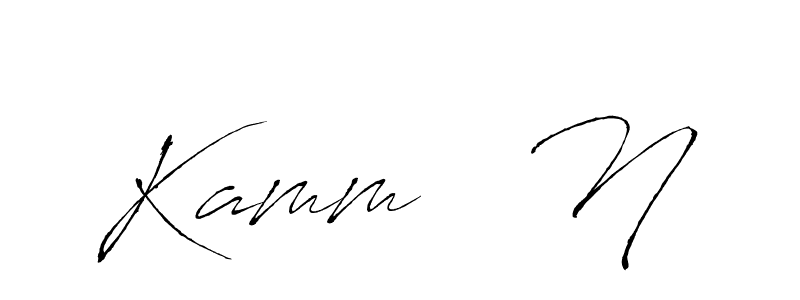 Similarly Antro_Vectra is the best handwritten signature design. Signature creator online .You can use it as an online autograph creator for name Kamm   N. Kamm   N signature style 6 images and pictures png