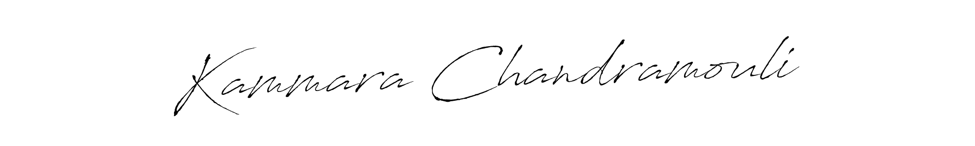 Make a beautiful signature design for name Kammara Chandramouli. With this signature (Antro_Vectra) style, you can create a handwritten signature for free. Kammara Chandramouli signature style 6 images and pictures png