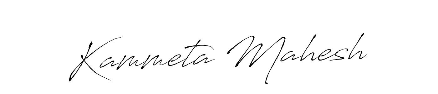 How to make Kammeta Mahesh name signature. Use Antro_Vectra style for creating short signs online. This is the latest handwritten sign. Kammeta Mahesh signature style 6 images and pictures png