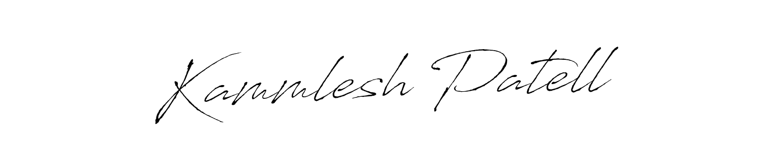Create a beautiful signature design for name Kammlesh Patell. With this signature (Antro_Vectra) fonts, you can make a handwritten signature for free. Kammlesh Patell signature style 6 images and pictures png