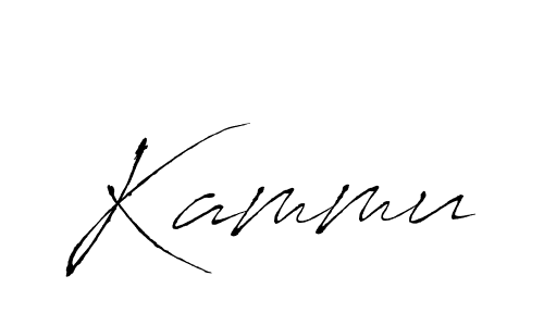 Design your own signature with our free online signature maker. With this signature software, you can create a handwritten (Antro_Vectra) signature for name Kammu. Kammu signature style 6 images and pictures png