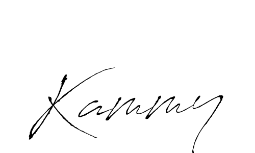 How to make Kammy signature? Antro_Vectra is a professional autograph style. Create handwritten signature for Kammy name. Kammy signature style 6 images and pictures png