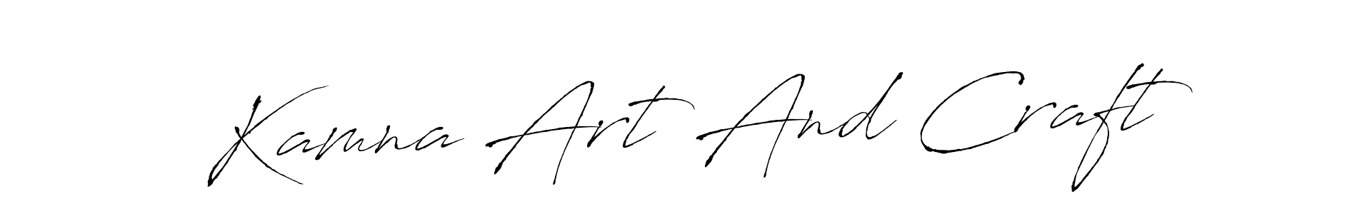 Also You can easily find your signature by using the search form. We will create Kamna Art And Craft name handwritten signature images for you free of cost using Antro_Vectra sign style. Kamna Art And Craft signature style 6 images and pictures png