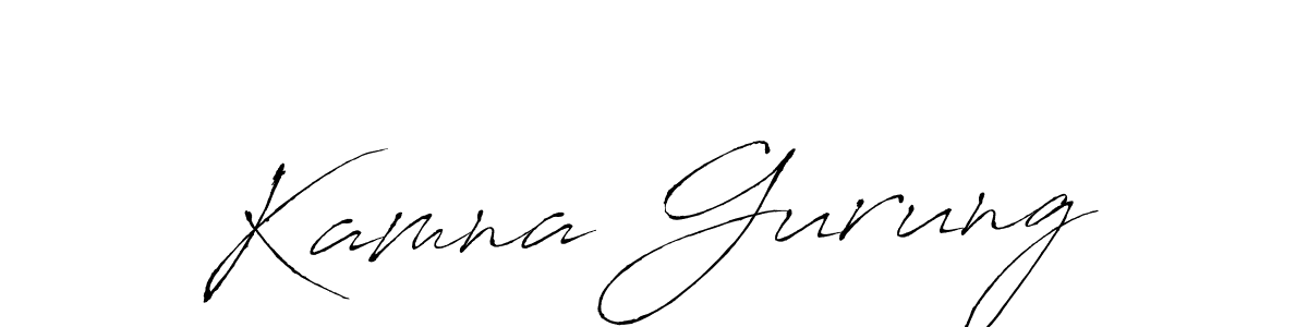Make a beautiful signature design for name Kamna Gurung. Use this online signature maker to create a handwritten signature for free. Kamna Gurung signature style 6 images and pictures png