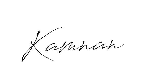 Antro_Vectra is a professional signature style that is perfect for those who want to add a touch of class to their signature. It is also a great choice for those who want to make their signature more unique. Get Kamnan name to fancy signature for free. Kamnan signature style 6 images and pictures png