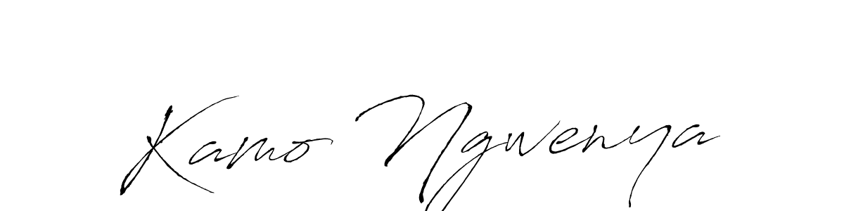 How to make Kamo Ngwenya name signature. Use Antro_Vectra style for creating short signs online. This is the latest handwritten sign. Kamo Ngwenya signature style 6 images and pictures png