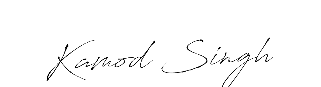 Design your own signature with our free online signature maker. With this signature software, you can create a handwritten (Antro_Vectra) signature for name Kamod Singh. Kamod Singh signature style 6 images and pictures png