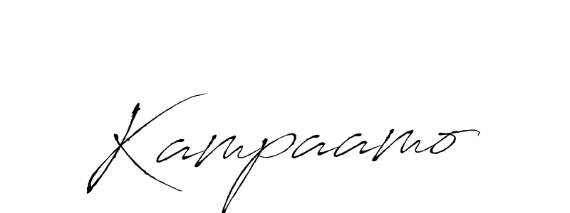 Design your own signature with our free online signature maker. With this signature software, you can create a handwritten (Antro_Vectra) signature for name Kampaamo. Kampaamo signature style 6 images and pictures png