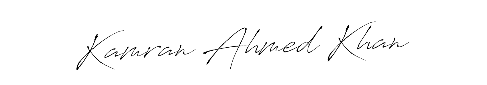 Make a short Kamran Ahmed Khan signature style. Manage your documents anywhere anytime using Antro_Vectra. Create and add eSignatures, submit forms, share and send files easily. Kamran Ahmed Khan signature style 6 images and pictures png