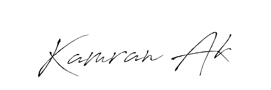 Also we have Kamran Ak name is the best signature style. Create professional handwritten signature collection using Antro_Vectra autograph style. Kamran Ak signature style 6 images and pictures png