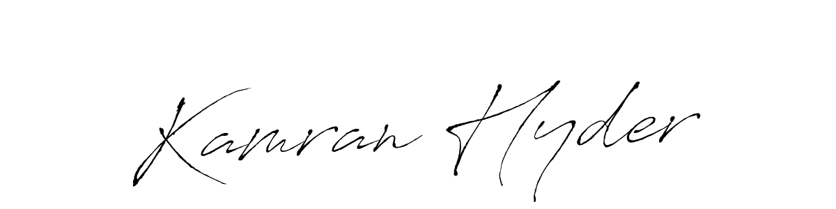 Use a signature maker to create a handwritten signature online. With this signature software, you can design (Antro_Vectra) your own signature for name Kamran Hyder. Kamran Hyder signature style 6 images and pictures png