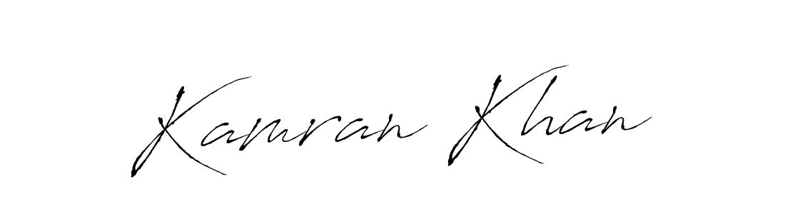 Make a beautiful signature design for name Kamran Khan. With this signature (Antro_Vectra) style, you can create a handwritten signature for free. Kamran Khan signature style 6 images and pictures png
