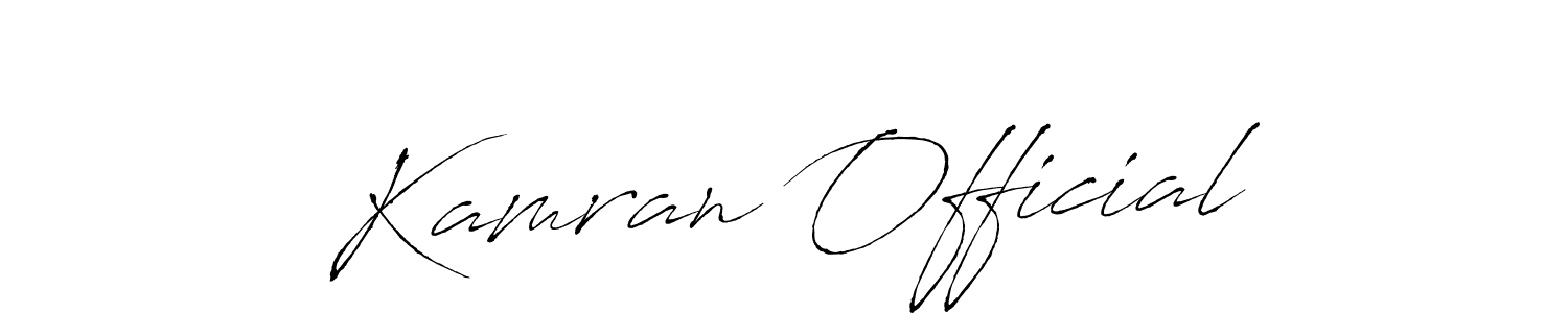 You should practise on your own different ways (Antro_Vectra) to write your name (Kamran Official) in signature. don't let someone else do it for you. Kamran Official signature style 6 images and pictures png