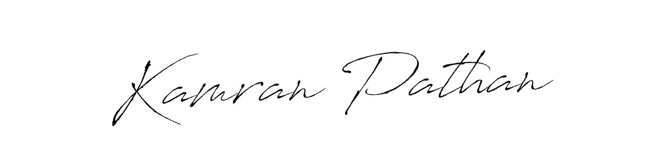 if you are searching for the best signature style for your name Kamran Pathan. so please give up your signature search. here we have designed multiple signature styles  using Antro_Vectra. Kamran Pathan signature style 6 images and pictures png