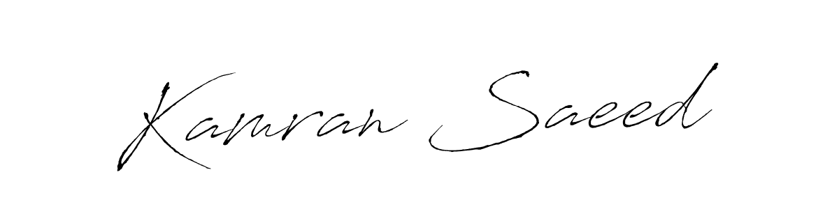 How to make Kamran Saeed signature? Antro_Vectra is a professional autograph style. Create handwritten signature for Kamran Saeed name. Kamran Saeed signature style 6 images and pictures png