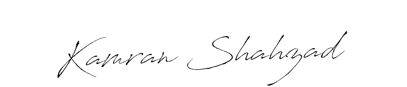Design your own signature with our free online signature maker. With this signature software, you can create a handwritten (Antro_Vectra) signature for name Kamran Shahzad. Kamran Shahzad signature style 6 images and pictures png