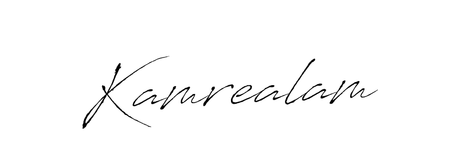 The best way (Antro_Vectra) to make a short signature is to pick only two or three words in your name. The name Kamrealam include a total of six letters. For converting this name. Kamrealam signature style 6 images and pictures png