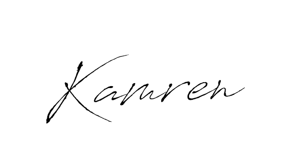 It looks lik you need a new signature style for name Kamren. Design unique handwritten (Antro_Vectra) signature with our free signature maker in just a few clicks. Kamren signature style 6 images and pictures png