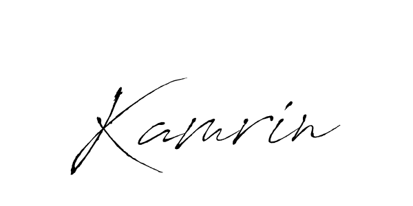 Create a beautiful signature design for name Kamrin. With this signature (Antro_Vectra) fonts, you can make a handwritten signature for free. Kamrin signature style 6 images and pictures png