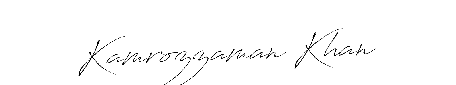 if you are searching for the best signature style for your name Kamrozzaman Khan. so please give up your signature search. here we have designed multiple signature styles  using Antro_Vectra. Kamrozzaman Khan signature style 6 images and pictures png