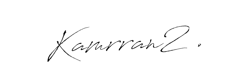 Design your own signature with our free online signature maker. With this signature software, you can create a handwritten (Antro_Vectra) signature for name Kamrran2 .. Kamrran2 . signature style 6 images and pictures png