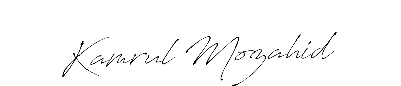 Create a beautiful signature design for name Kamrul Mozahid. With this signature (Antro_Vectra) fonts, you can make a handwritten signature for free. Kamrul Mozahid signature style 6 images and pictures png