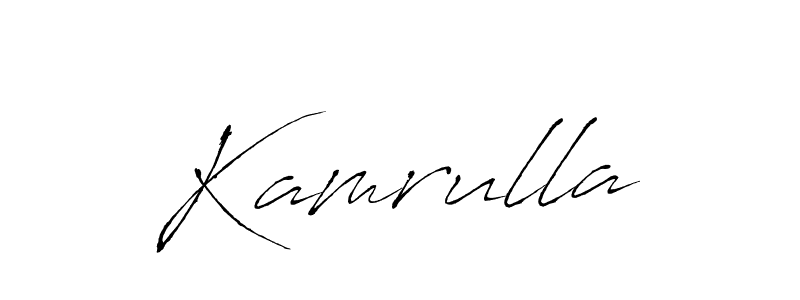 How to make Kamrulla name signature. Use Antro_Vectra style for creating short signs online. This is the latest handwritten sign. Kamrulla signature style 6 images and pictures png