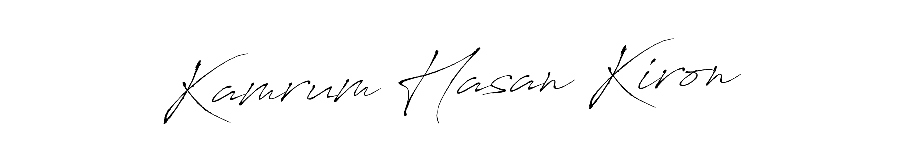 Design your own signature with our free online signature maker. With this signature software, you can create a handwritten (Antro_Vectra) signature for name Kamrum Hasan Kiron. Kamrum Hasan Kiron signature style 6 images and pictures png