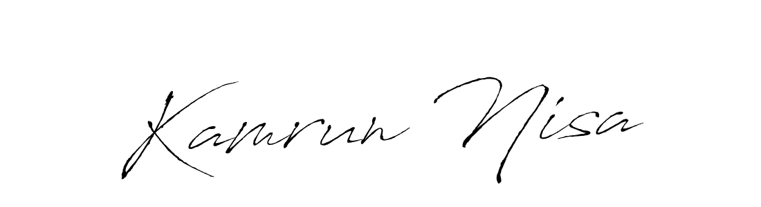 See photos of Kamrun Nisa official signature by Spectra . Check more albums & portfolios. Read reviews & check more about Antro_Vectra font. Kamrun Nisa signature style 6 images and pictures png