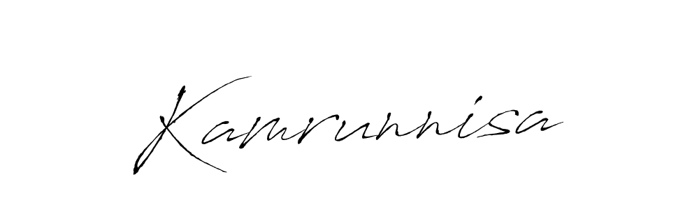 Kamrunnisa stylish signature style. Best Handwritten Sign (Antro_Vectra) for my name. Handwritten Signature Collection Ideas for my name Kamrunnisa. Kamrunnisa signature style 6 images and pictures png