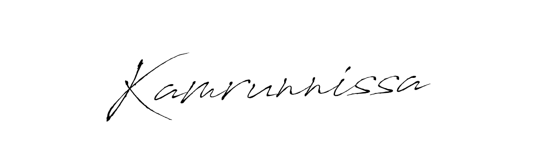 Also You can easily find your signature by using the search form. We will create Kamrunnissa name handwritten signature images for you free of cost using Antro_Vectra sign style. Kamrunnissa signature style 6 images and pictures png
