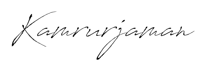 Get an exclusive digital autograph for Kamrurjaman. The Antro_Vectra typeface captures the charm of real penmanship on paper. Kamrurjaman signature style 6 images and pictures png