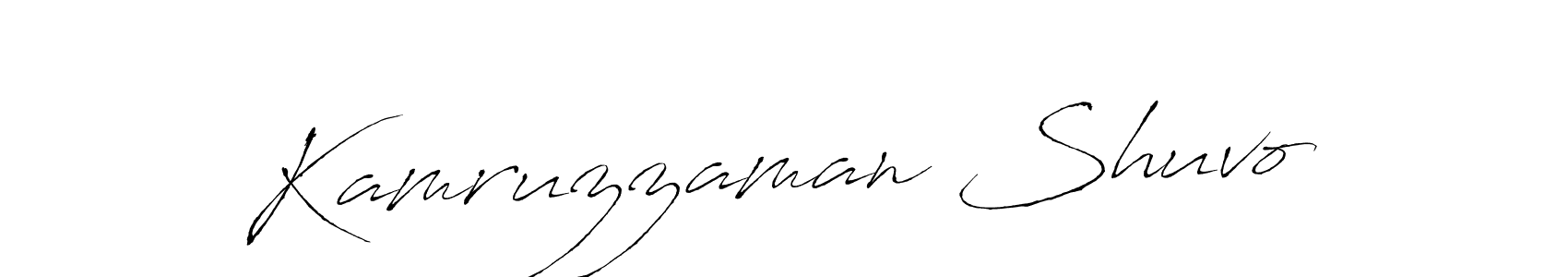 It looks lik you need a new signature style for name Kamruzzaman Shuvo. Design unique handwritten (Antro_Vectra) signature with our free signature maker in just a few clicks. Kamruzzaman Shuvo signature style 6 images and pictures png