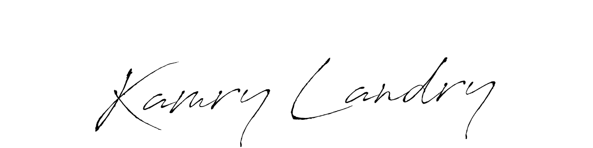 Antro_Vectra is a professional signature style that is perfect for those who want to add a touch of class to their signature. It is also a great choice for those who want to make their signature more unique. Get Kamry Landry name to fancy signature for free. Kamry Landry signature style 6 images and pictures png