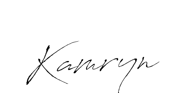 You should practise on your own different ways (Antro_Vectra) to write your name (Kamryn) in signature. don't let someone else do it for you. Kamryn signature style 6 images and pictures png