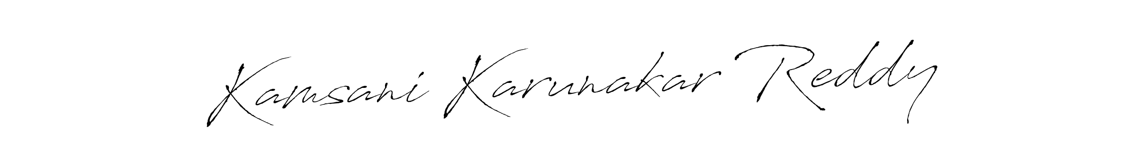 Also we have Kamsani Karunakar Reddy name is the best signature style. Create professional handwritten signature collection using Antro_Vectra autograph style. Kamsani Karunakar Reddy signature style 6 images and pictures png