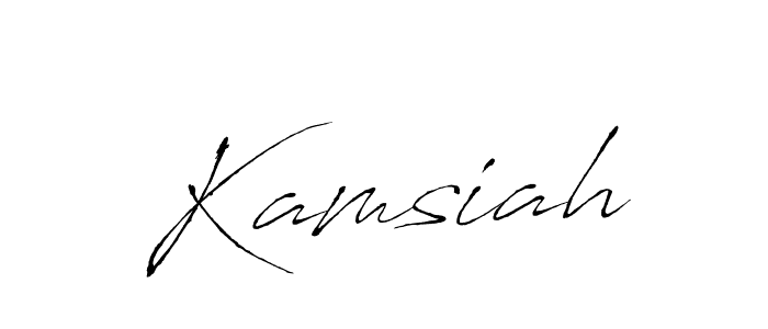 Make a beautiful signature design for name Kamsiah. Use this online signature maker to create a handwritten signature for free. Kamsiah signature style 6 images and pictures png
